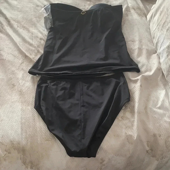 Jantzen Black Tankini and Bottom Swimsuit Size 10 - Picture 12 of 15